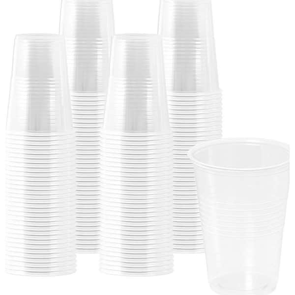 3 in. Clear Disposable Plastic Cups (200/Case), Transparent Drinking Cup for Hot & Cold Drinks, Party, Wedding, Event