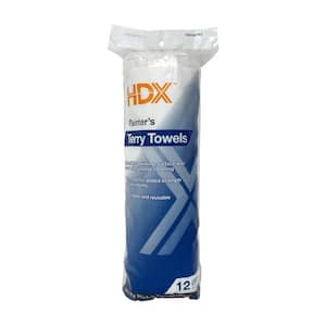 14 in. x 14 in. Painter's Terry Towels (12-Pack)