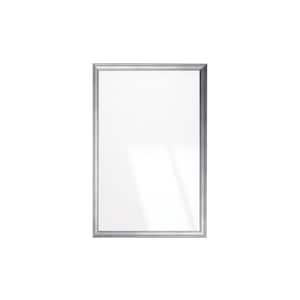 Cool Silver Slim Wall Mirror 30 in. W x 44 in. H