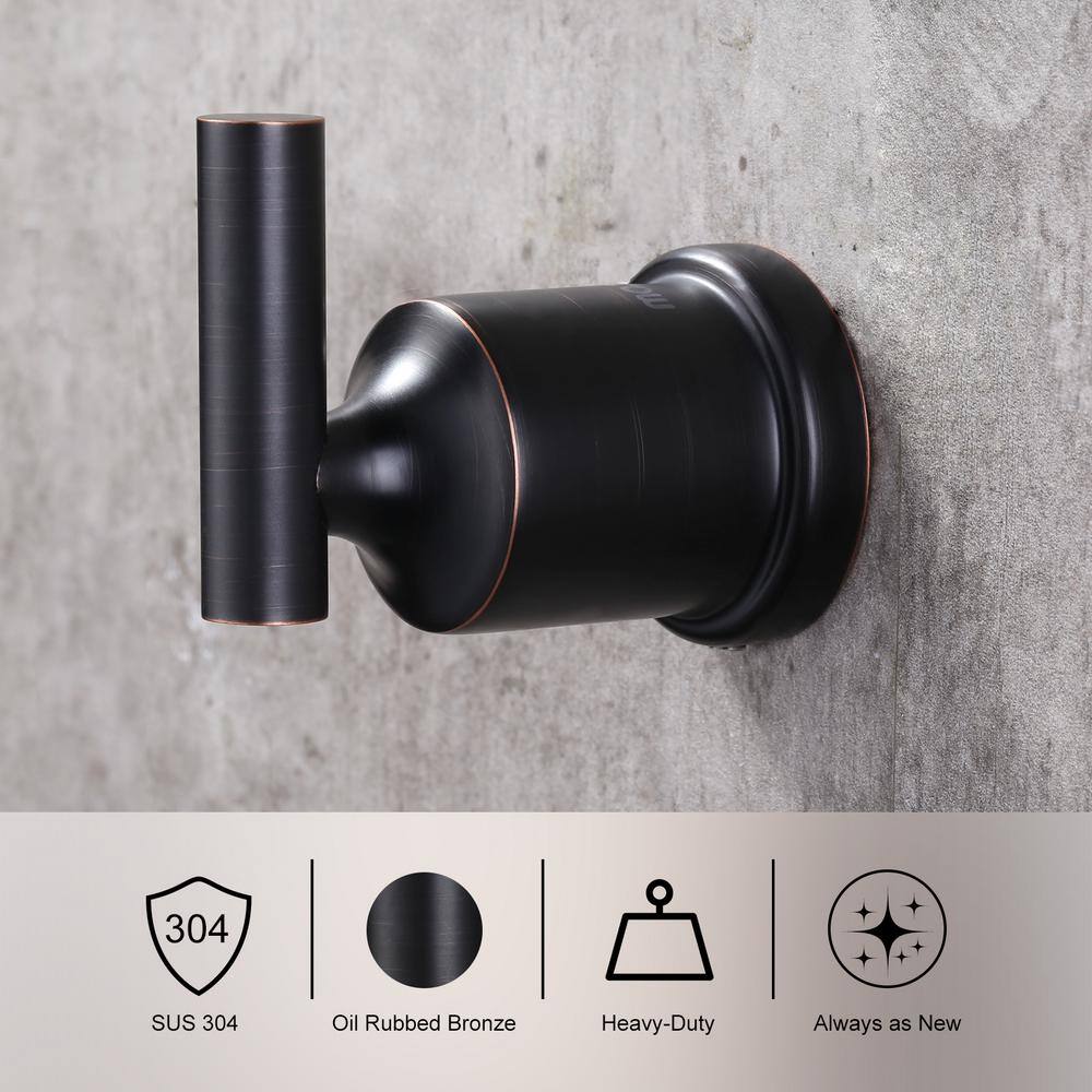 Oil Rubbed Bronze 3-Piece Metal Bathroom Hardware Set