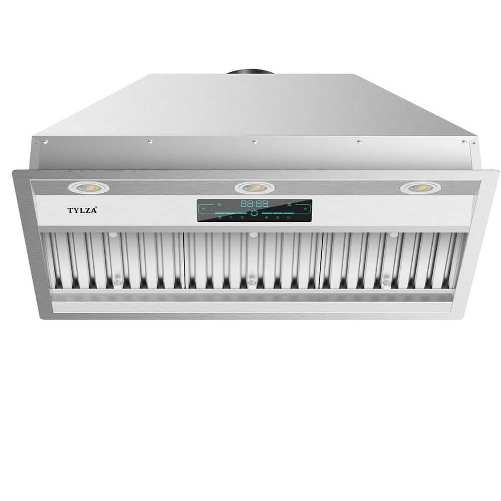 30" Stainless Steel Convertible Insert Range Hood with Charcoal Filter and LED Lights
