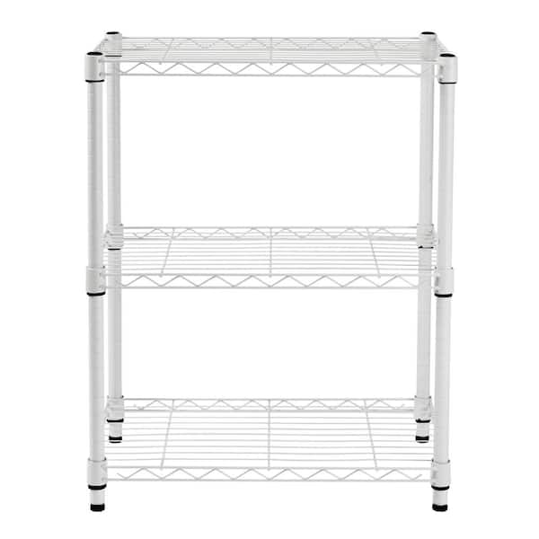 Honey-Can-Do White Steel Stacking Cabinet Shelf Organizers (2-Pack)  KCH-09424 - The Home Depot