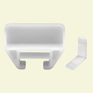 21/32 in. x 1-1/8 in., White Drawer Guide Kit (2-pack)