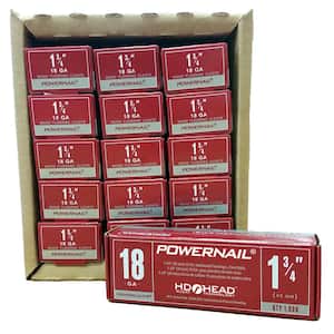 Powercleats 1-3/4 in. 18-Gauge Hardwood Flooring Nails 15 Boxes of 1,000 (15000-Pack)