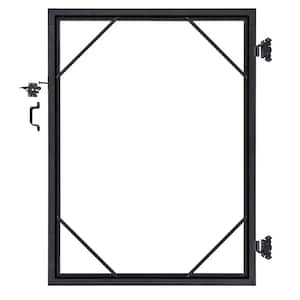 5 ft. x 6 ft. Euro Style Adjustable Aluminum Metal Fence Gate Frame Kit