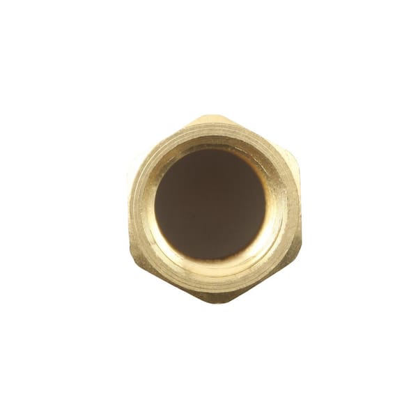 Everbilt 1/2 in. Flare Brass Coupling Fitting 801279 - The Home Depot