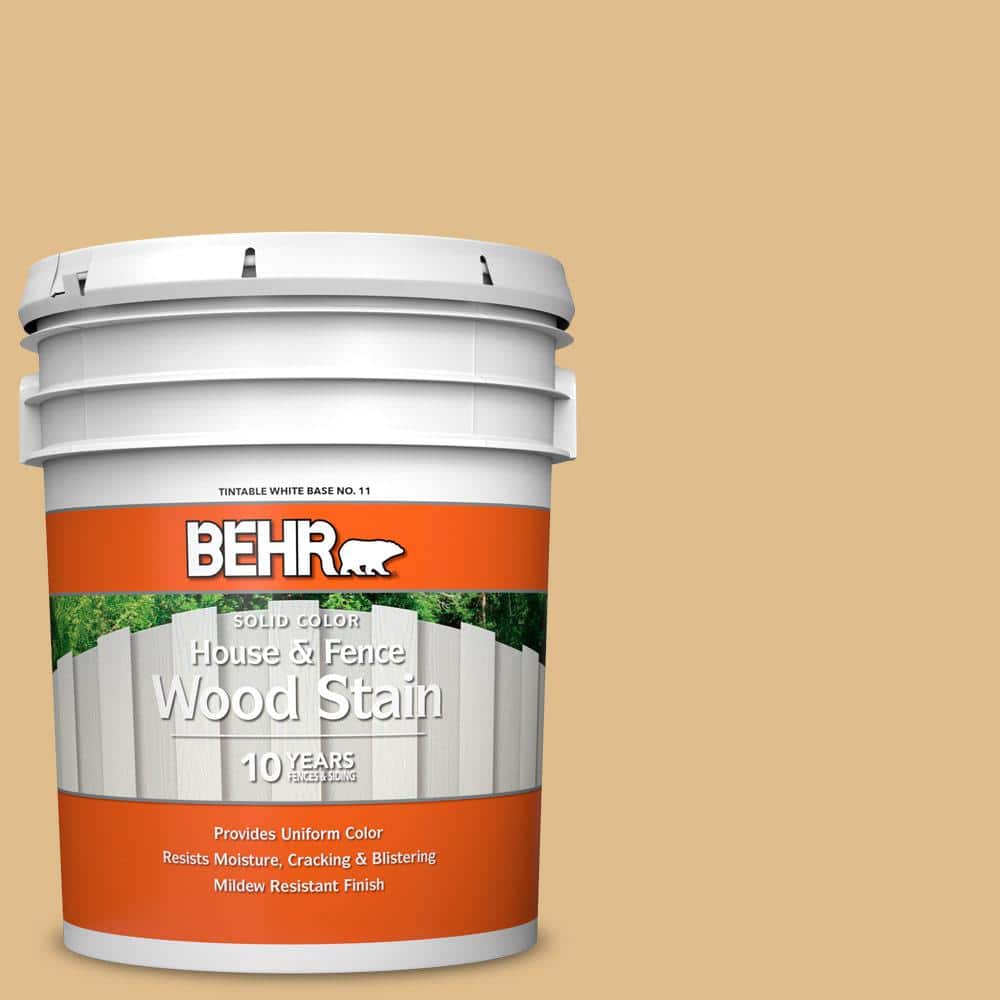 5 gal. #330D-4 Warm Muffin Solid Color House and Fence Exterior Wood Stain