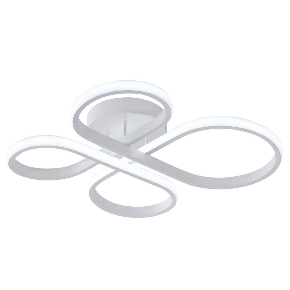 20.47 in. 1-Light Modern Linear Integrated LED Flush Mount Ceiling Lighting