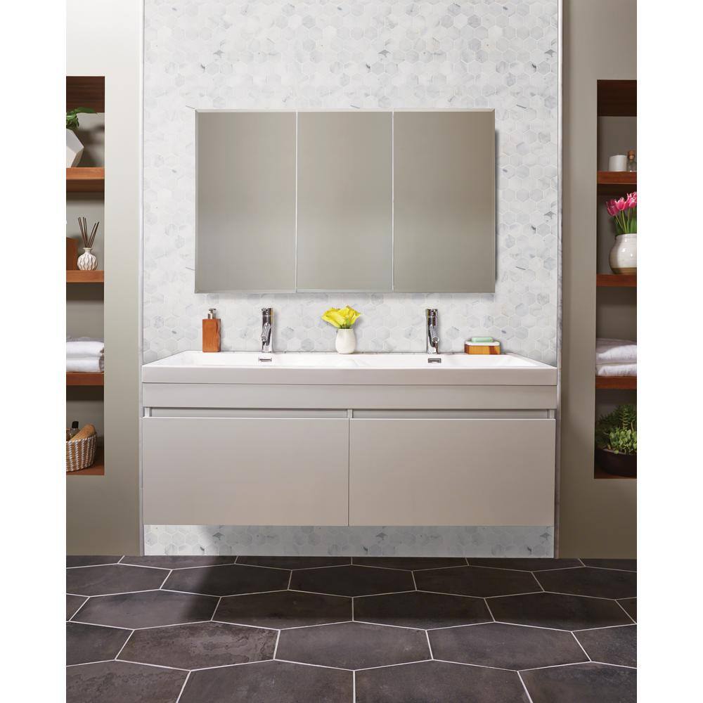Carrara White Hexagon Honed Marble Mosaic Tile Sheet