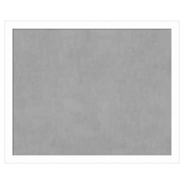Amanti Art Basic White Narrow 43 in. x 35 in. Framed Magnetic Board