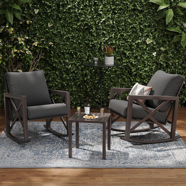 3-Piece Outdoor Patio Conversation Furniture Set