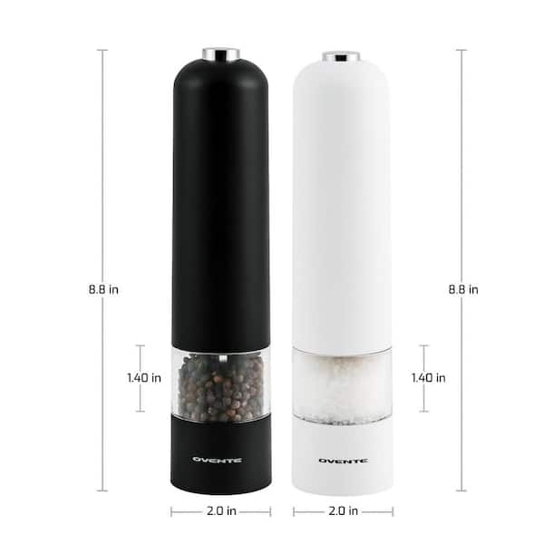 https://images.thdstatic.com/productImages/abe90752-8ead-4273-bceb-0cf2a594bd26/svn/black-and-white-ovente-salt-pepper-mills-spd102bw-76_600.jpg