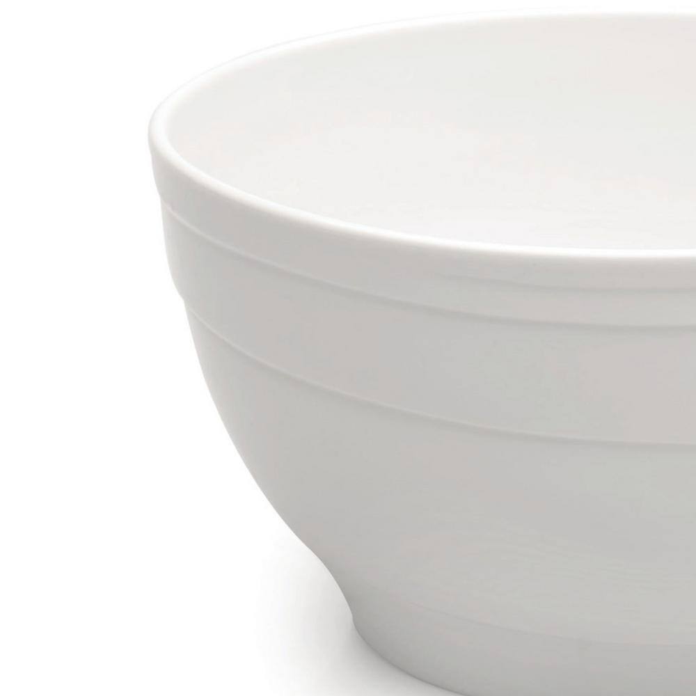 White Ceramic Microwave Safe Salad and Pasta Bowl