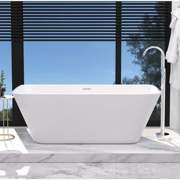 67 in. Acrylic Double Ended Flatbottom Non-Whirlpool Bathtub in Reddish Brown 67 in. Acrylic Double Ended Flatbottom Non-Whirlpool Bathtub in Reddish Brown
