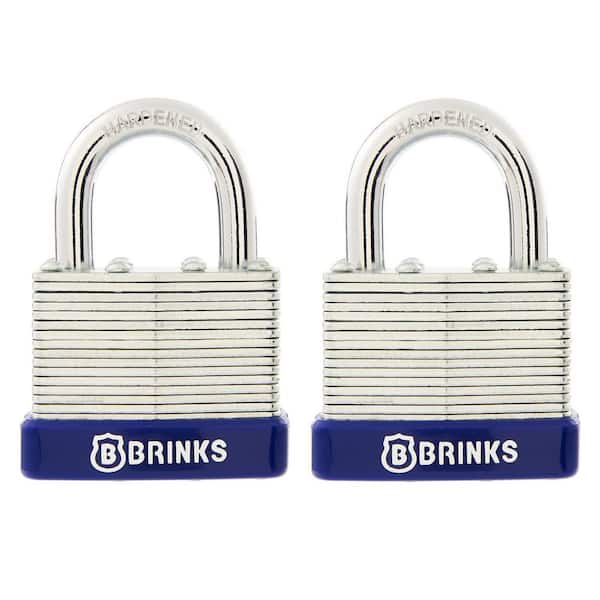 1-9/16 in. (40 mm) Padlock Laminated Steel (2-Pack)