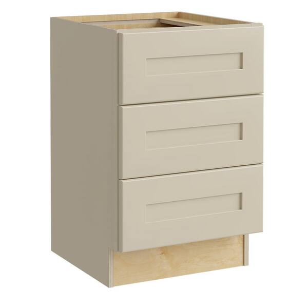 Home Decorators Collection Nashville Cream Painted Plywood Shaker Stock Assembled Base Desk Kitchen Cabinet 2 Soft Close Drawers 18 X 28 5 X 21 In Ddr18 Nbc The Home Depot