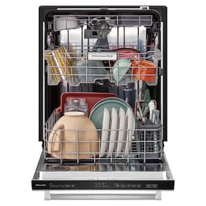 24 in. Built-In Tall Tub Dishwasher in Black Stainless Steel with Third Level Jet Rack