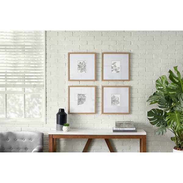 StyleWell Gold Frame with White Matte Gallery Wall Picture Frames