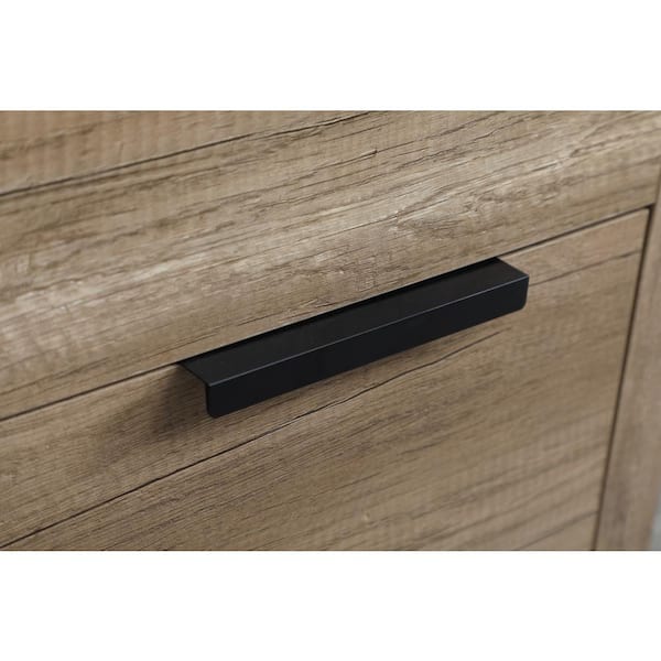 42 in. W x 22 in. D x 34 in. H Bath Vanity in Natural Oak with White Engineered Marble Top