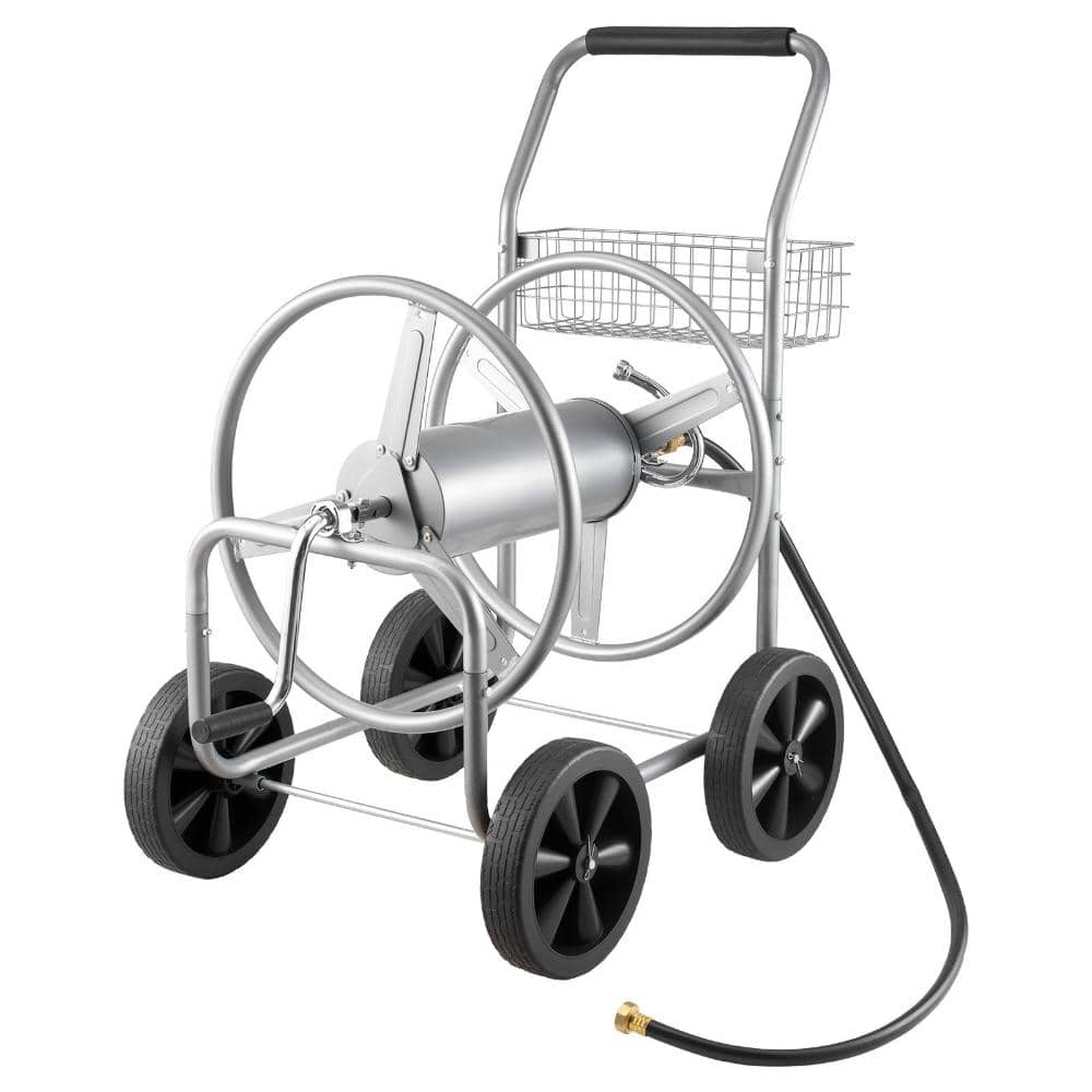 250 ft. Steel Hose Reel Cart for 5/8 in. Hose with 4 Wheels and Storage Basket price history on PriceWatchPro