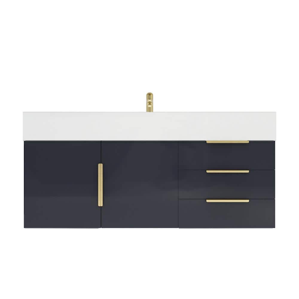 BV Better Vanity Bethany 47 in. W x 20 in. D x 22 in. H Single Sink ...