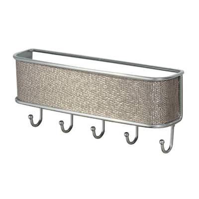 Interdesign Twillo Wall Mount Mail And Key Rack In Metallico 95872 The Home Depot - Key Wall Holder Rack
