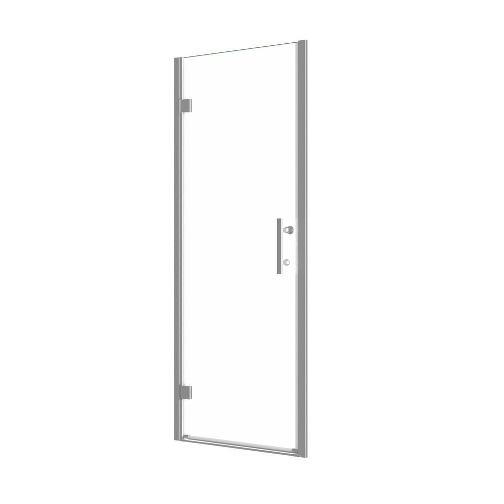 32" White Acrylic Shower Pan Base with Chrome Drain Cover