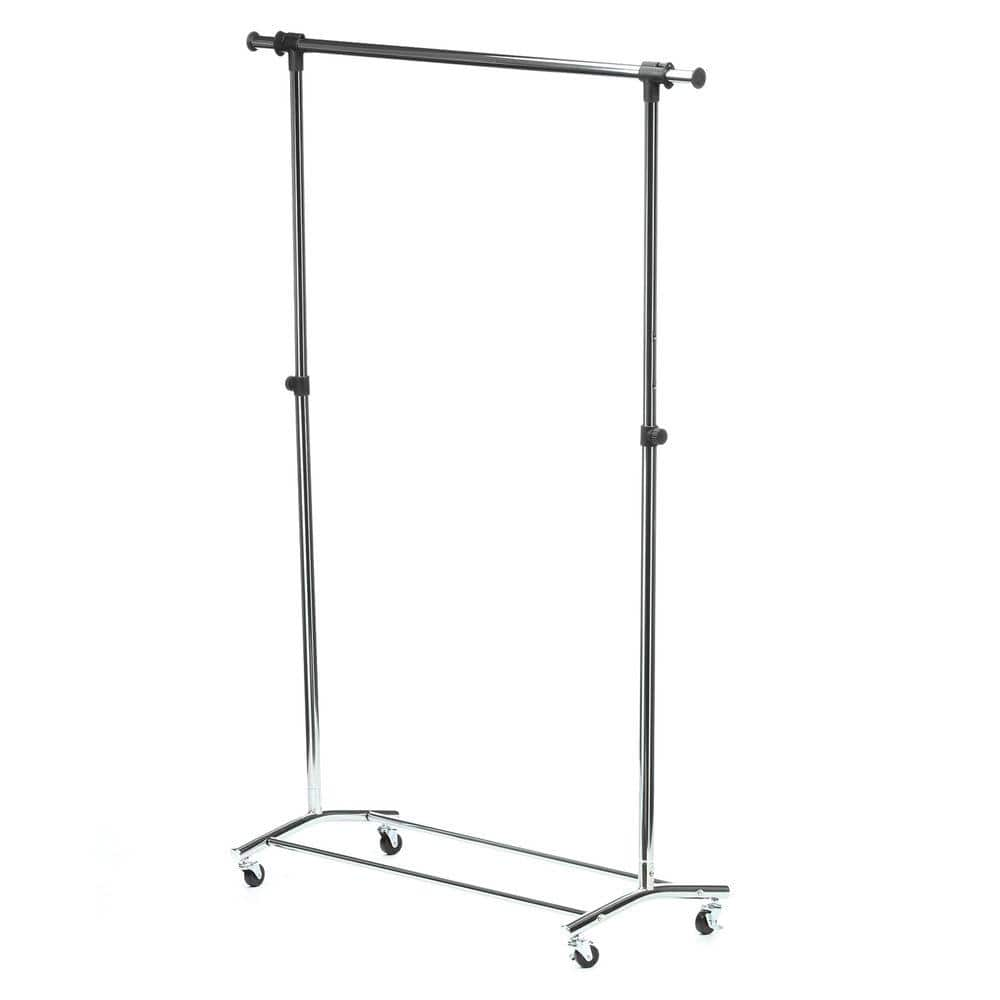 Only Hangers Chrome Metal Clothes Rack 41 in. W x 70 in. H GR600