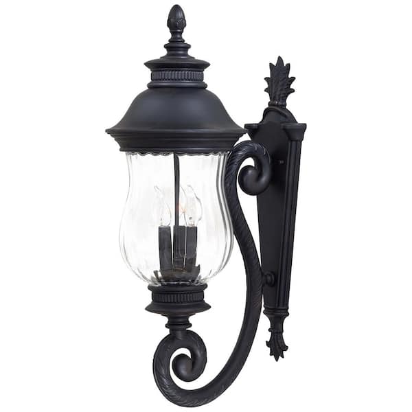 Newport 3-Light Heritage Outdoor Wall Lantern Sconce