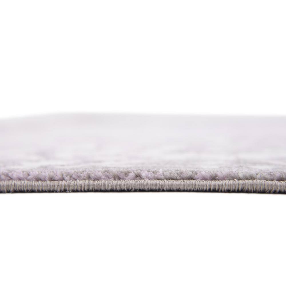 Olwen Purple and Gray Synthetic 8' x 10' Rectangular Area Rug