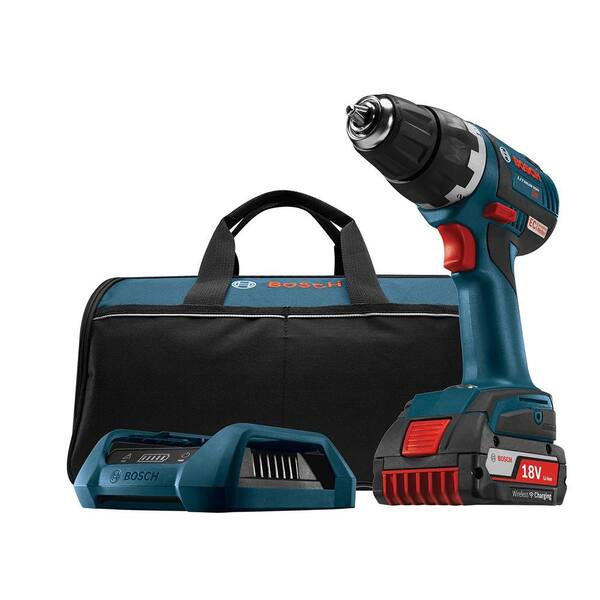 Bosch 18 Volt Lithium-Ion Cordless 1/2 in. Variable Speed Brushless Compact Tough Drill/Driver Kit