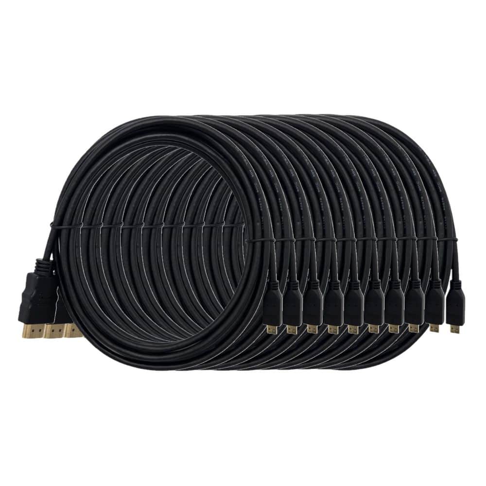 2 ft. HDMI to Micro HDMI High-Speed with Ethernet Cable Black (10-Pack) price history on PriceWatchPro
