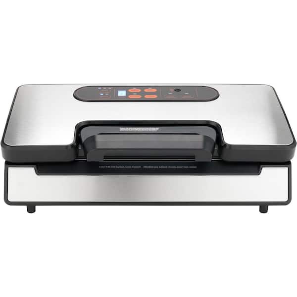 90Kpa 130W Powerful Dual Pump and Dual Sealing, Food Vacuum Sealer Machine, Dry and Moist Food Storage, Silver