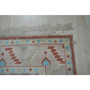 Rust Hand-Knotted Wool Classic Timeless  Rug, 9' x 12', Area Rug