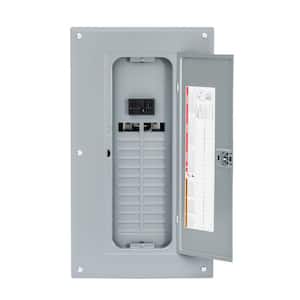 Homeline 125 Amp 24-Space 48-Circuit Indoor Main Breaker Plug-On Neutral Load Center with Cover
