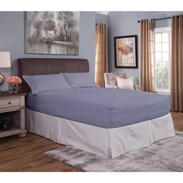 Bed Tite Flannel 4 Piece Slate, King Flannel Bed Sheets