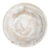 Whitewashed Mango Wood Pedestal Serving Bowl