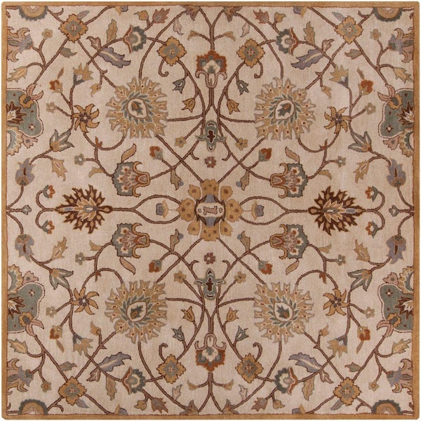 Artistic Weavers Albi Taupe 8 ft. x 8 ft. Square Indoor Area Rug