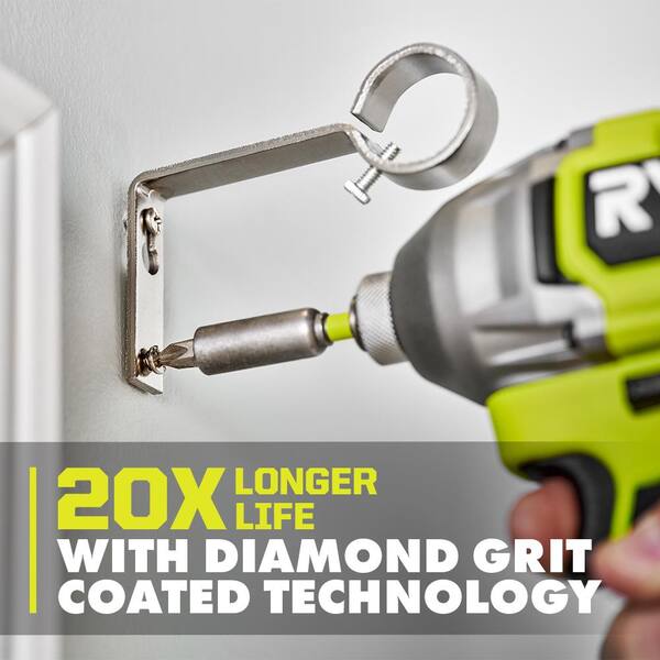 RYOBI - 1 in. Diamond Grit Impact Drive Bits (5-Piece)