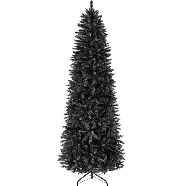 6 ft. Black Unlit Pencil Artificial Christmas Tree