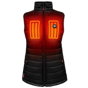 Women's X-Small Black 5V Battery Heated Puffer Vest