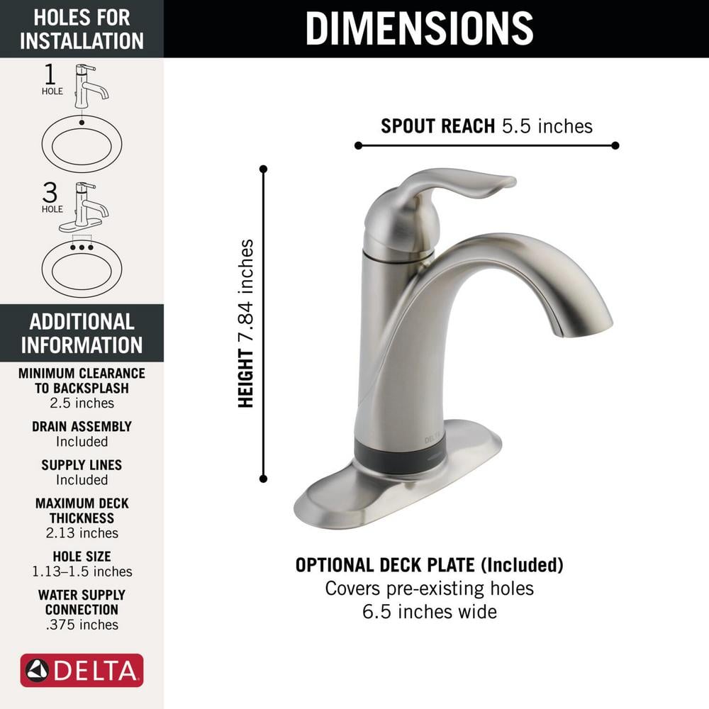 Sleek Stainless Steel Single-Hole Touch Faucet with ADA Compliance