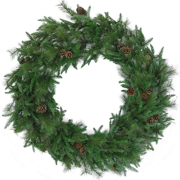 Fraser Hill Farm 36 in. Norway Pine Artificial Holiday Wreath