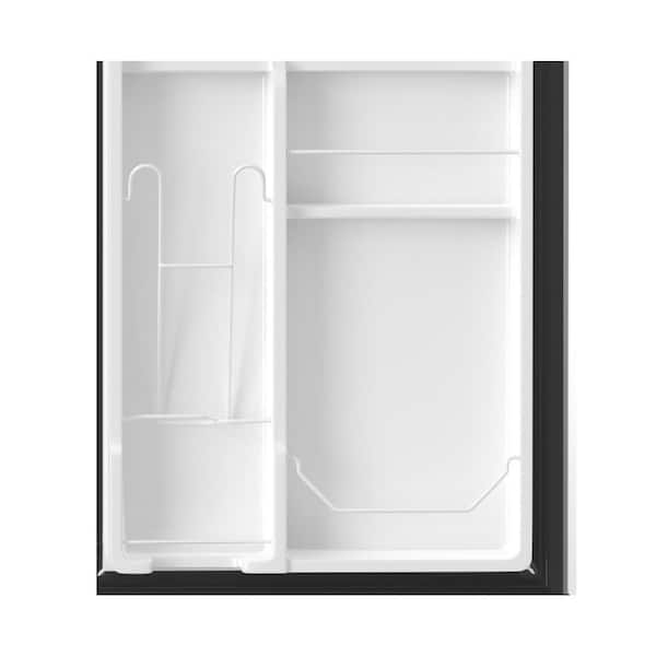 19 in. 3.2 cu. ft. 110V Compact 2-Door Mini Refrigerator in Stainless with Reversible Door