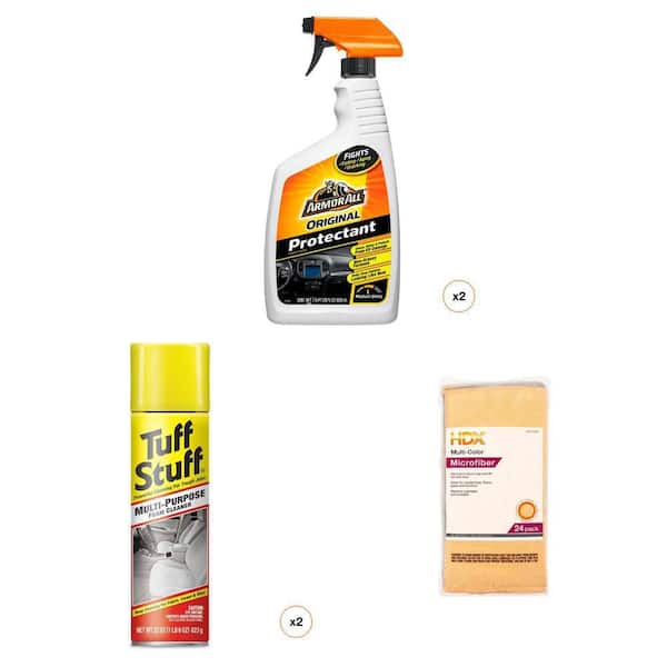 28 fl. oz. Protectant (2-Count), 22 oz. Cleaner (2-Count) and 16 in. x 16 in. Microfiber Towel (24-Pack) Combo