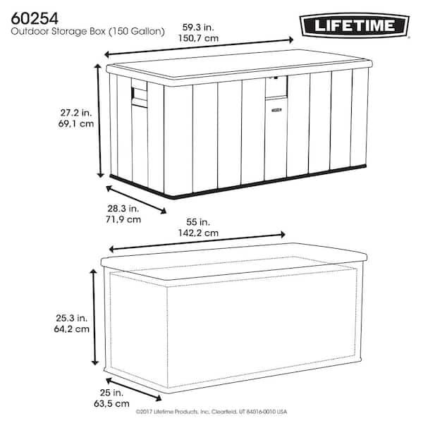 This Lifetime Deck Box has 150-gallons of outdoor storage at $170 (  low)