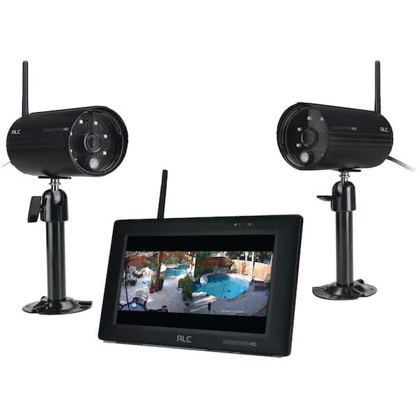 ALC Observer 4-Channel 1080p Wired HD Security Camera Kit with 7 in. Touchscreen Monitor and 2 Wi-Fi Cameras