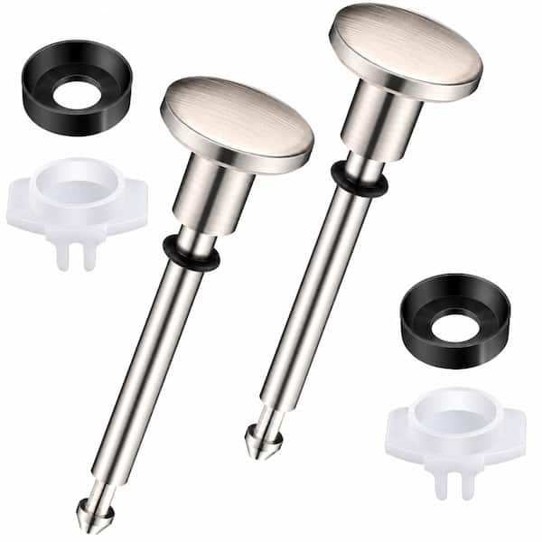 2-Set Tub Spout Diverter Repair Kit in Brushed Nickel Classic Finish for Bathroom Shower and Tub Repairs
