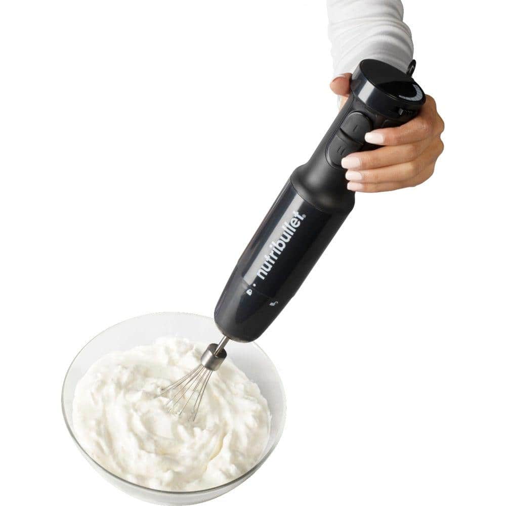 Nutribullet Black Stainless Steel Variable Speed Hand Blender