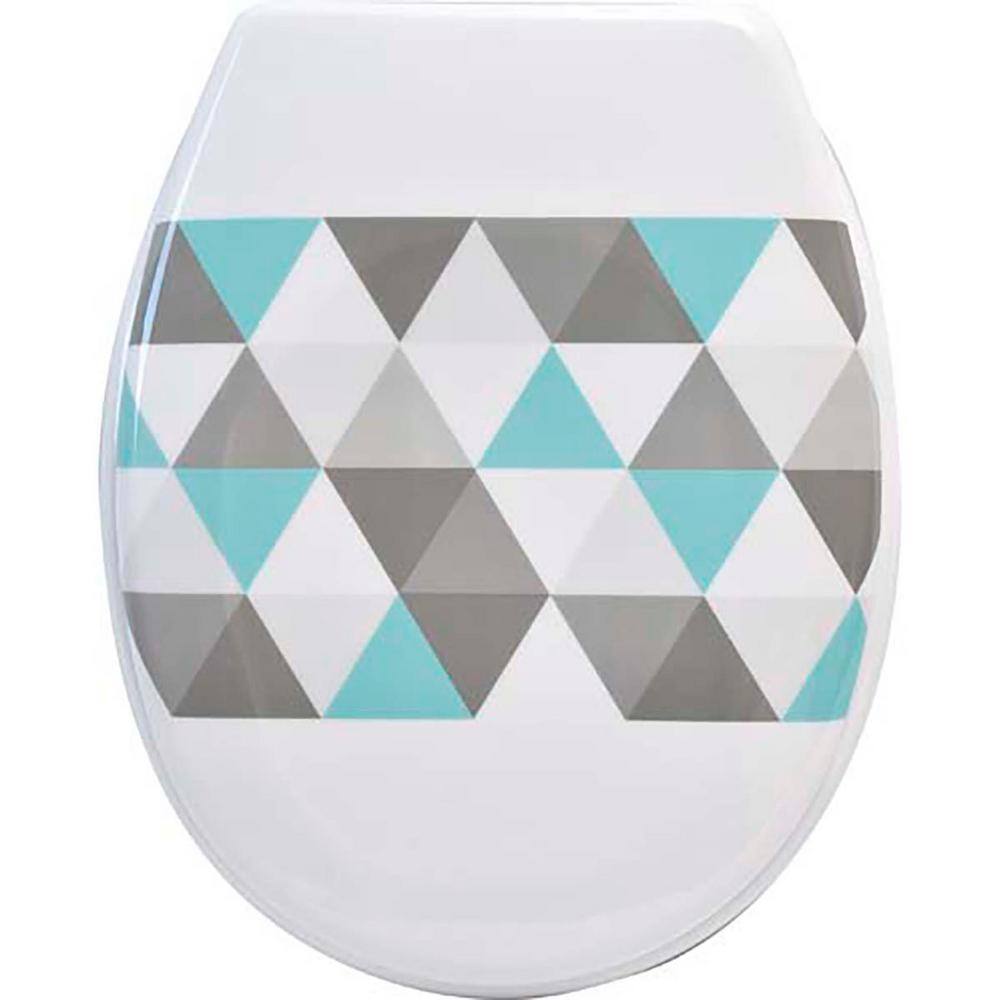 Oval Closed Front Toilet Seat in Multicolor-4404463 - The Home Depot